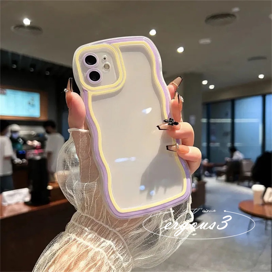 Ốp điện thoại tpu silicon mềm viền gợn sóng thích hợp cho iPhone 14 13 12 11 Pro Max X XR Xs Max 7 8 6 6s Plus SE2020