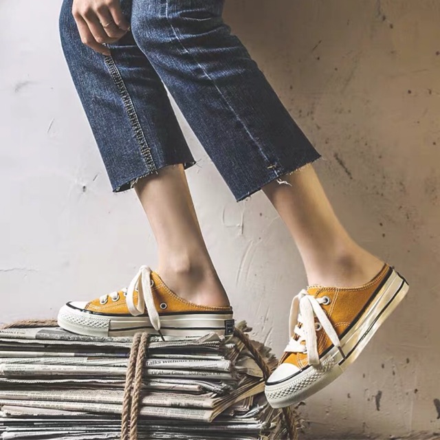 Nữ. Sneaker đạp gót, giày đạp gót, giày lười
