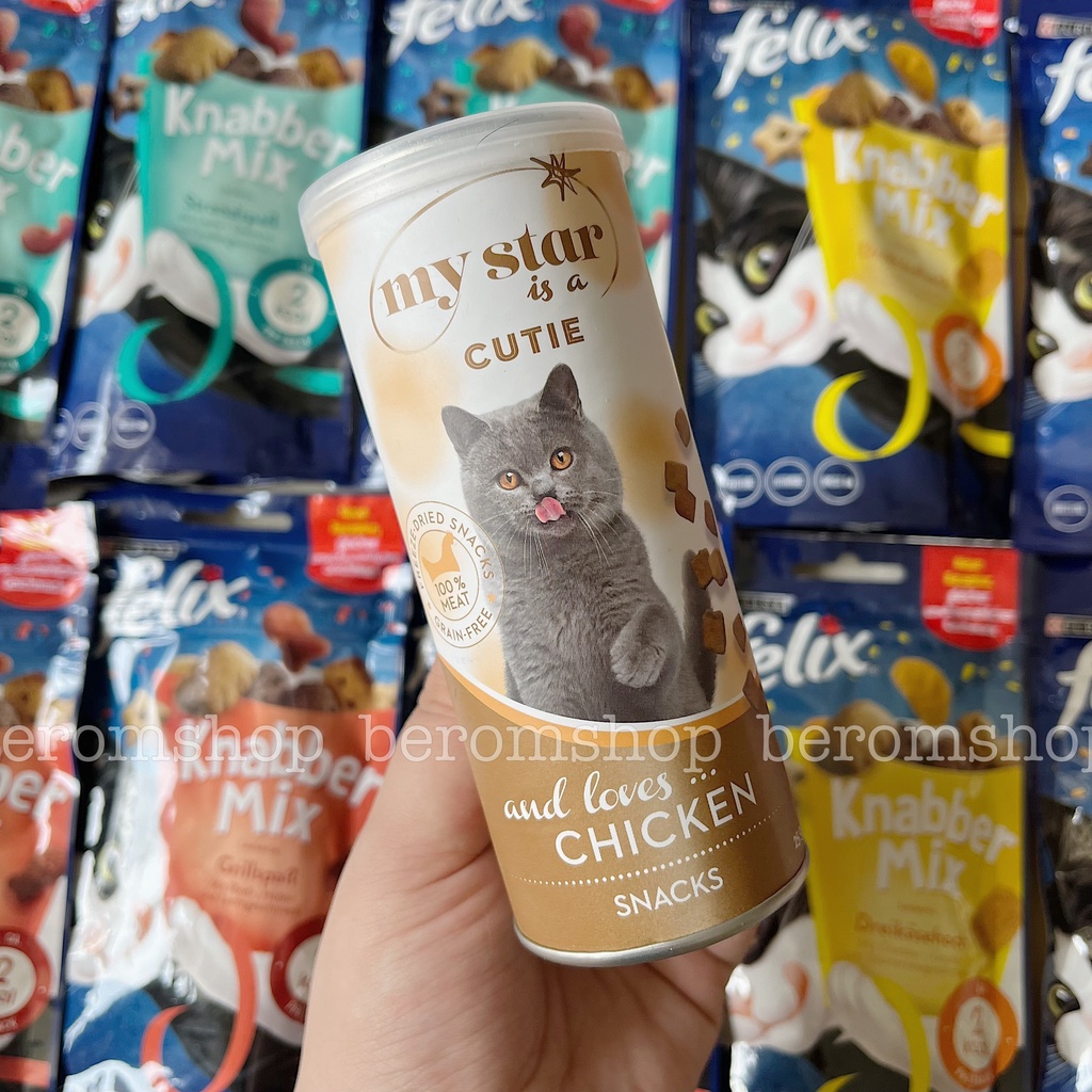 GÀ SẤY CHO MÈO MY STAR 25G 2 VỊ NHẬP ĐỨC GIÁ CỰC RẺ