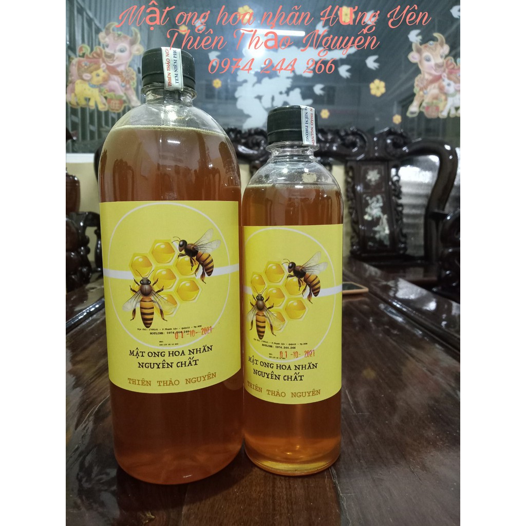 Mật ong nguyên chất hoa nhãn hàng cao cấp Hưng Yên 500ml - hình ảnh sp thật 100% của shop.