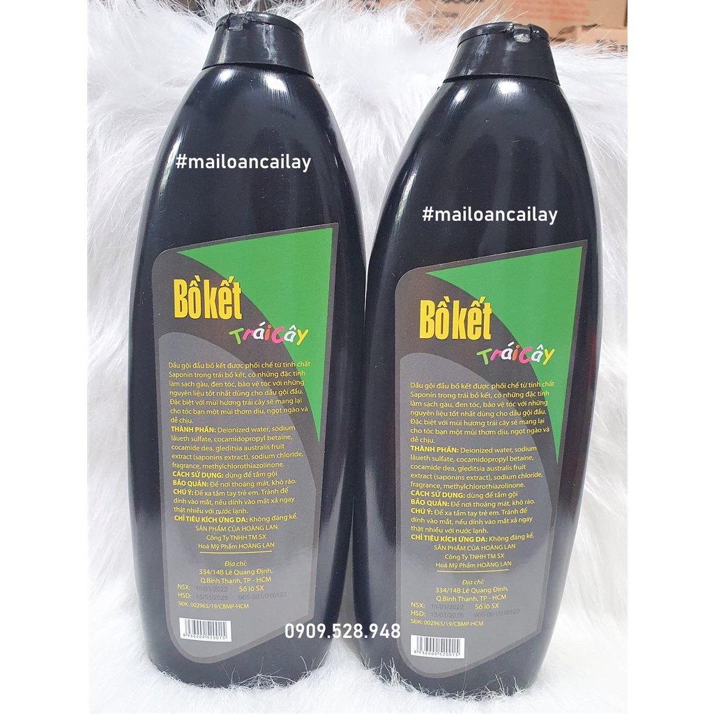 Dầu gội bồ kết trái cây Mai Ly 450ml