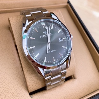 Đồng Hồ Nam Cơ FNGEEN Automatic Dây Kim Loại Có Lịch Ngày Mặt Kính Chống Xước Chống Nước 3ATM-Mã 6612