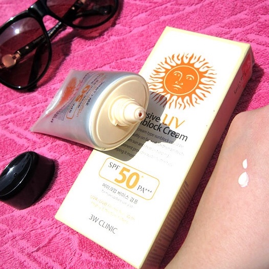 Kem chống nắng 3W Clinic Intensive Sunblock cream 70ml