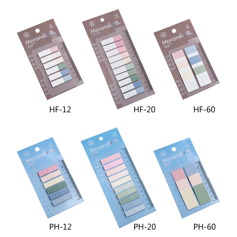 Goo Set 200 / 120 / 6 Nhãn Dán Đánh Dấu Sổ Tay Ghi Chú Họa Tiết Lá Cờ