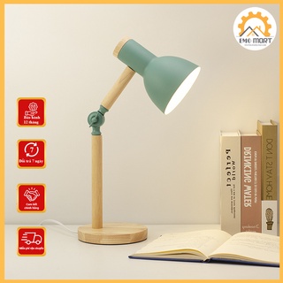 ⚡FREE SHIP ⚡ Đèn bàn vintage, Gỗ thông trang trí bàn học, bàn làm việc, siêu tiết kiệm điện, bảo vệ mắt