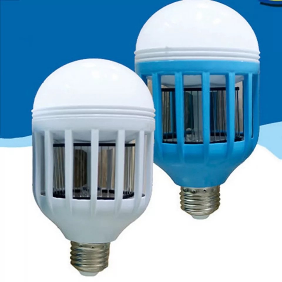 Bóng chân xoáy E27 2 chế độ sáng và bắt muỗi  lợi ích gấp 3