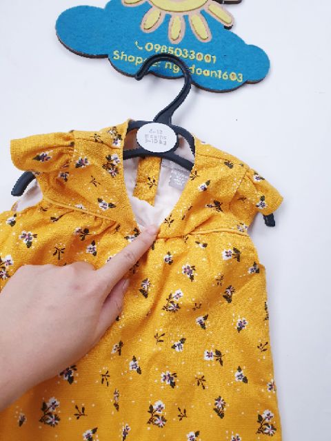 Dress váy Pri vàng hoa nhí