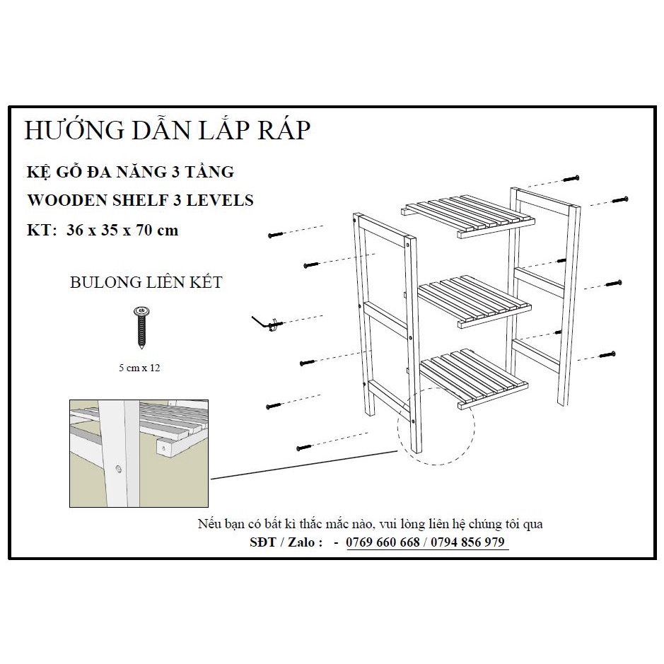 Kệ tab đầu giường đa năng 3 tầng, decor phòng ngủ, phòng khách