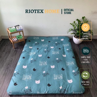 Áo Bọc Nệm Topper 2 Mặt RIOTEX Bền Đẹp, Có Khóa Kéo, Mẫu Đẹp, Kích Thước 1m/ 1.2m/ 1.4m/ 1.6m/ 1.8m