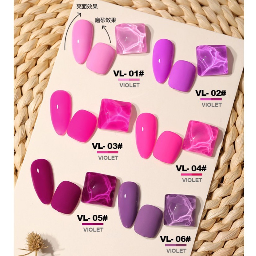 Sơn gel AS - màu hồng tím mã VL