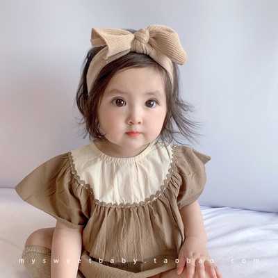 Áo Liền Quần Cỡ Lớn Thời Trang Mùa Hè Cho Bé Gái 0-24 Tháng Tuổi