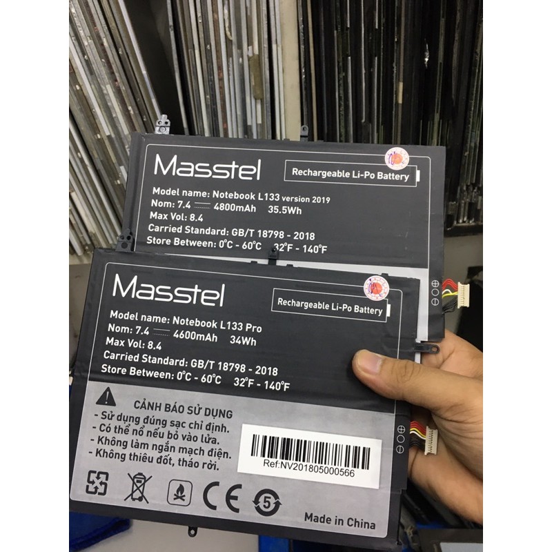 Pin Laptop Masstel L133_2018 • Pin L133_2019 •  Pin L133_pro • Bộ Sạc L133_Pro