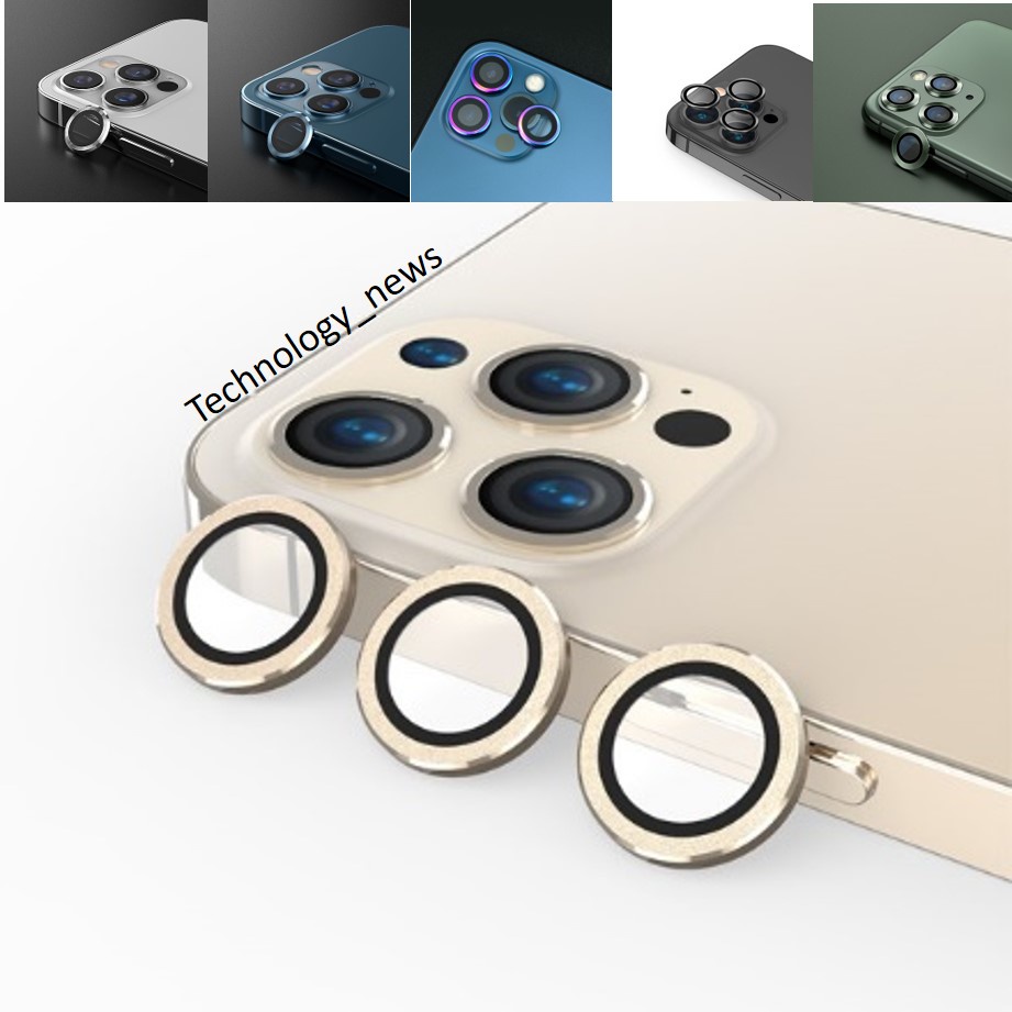 Bộ dán kính camera màu trơn cho iphone 11 pro max 12 13 mini 12promax 13promax 11promax 11pro 12pro 13pro promax