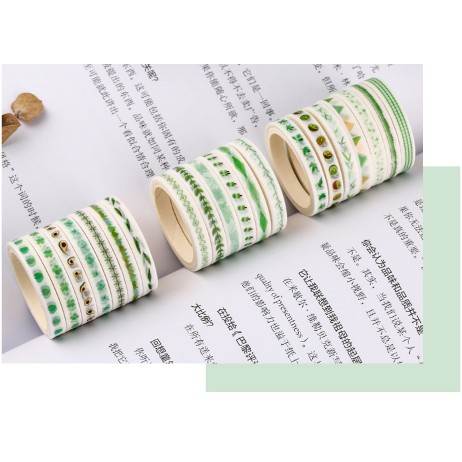 Set 20 cuộn Washi tape băng dính hỗ trợ trang trí DIY