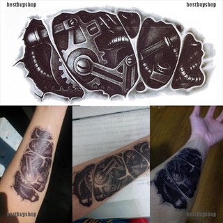 Miếng dán hình xăm tạm thời hình cánh tay robot 3D không thấm nước