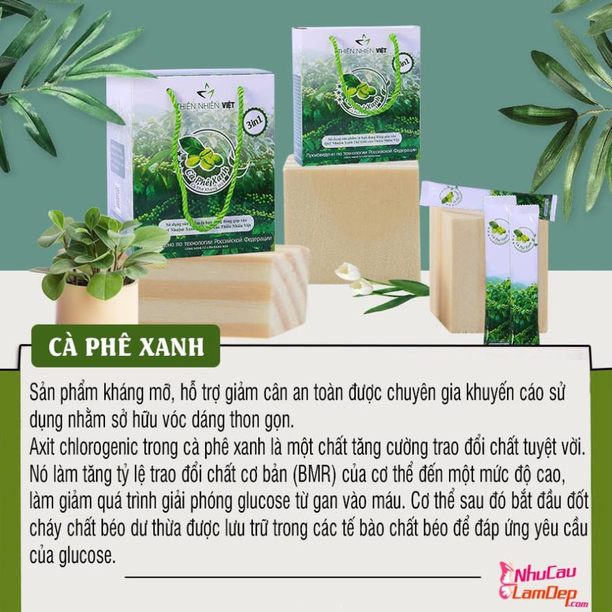 Cà Phê Xanh Kháng Mỡ Giảm Cân