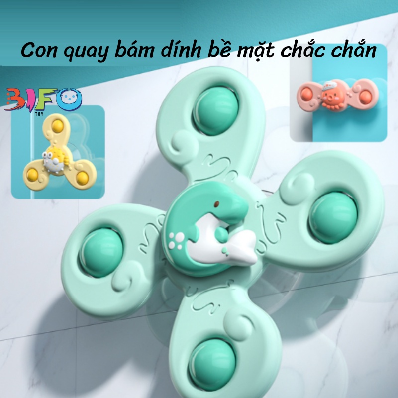 Con quay đồ chơi Spinner kiểu dáng hoạt hình vui nhộn cho bé yêu