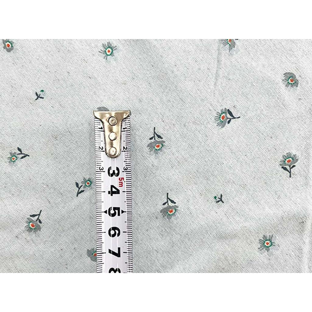 Vải Lanh cotton Mỏng In Họa Tiết Hoa Hàn Quốc Mã 0256