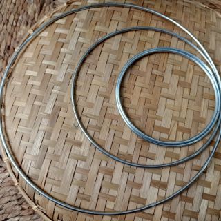 Vòng kẽm làm dreamcatcher size 13-30cm, vòng tròn sắt làm dreamcatcher giá rẻ, vòng tròn sắt giá tốt