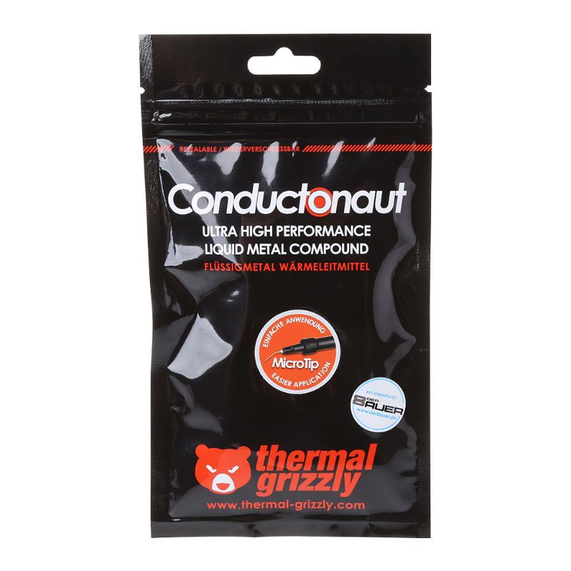 Conductonaut tản nhiệt Thermal Grizzly cho thẻ đồ họa GPU/CPU 1g