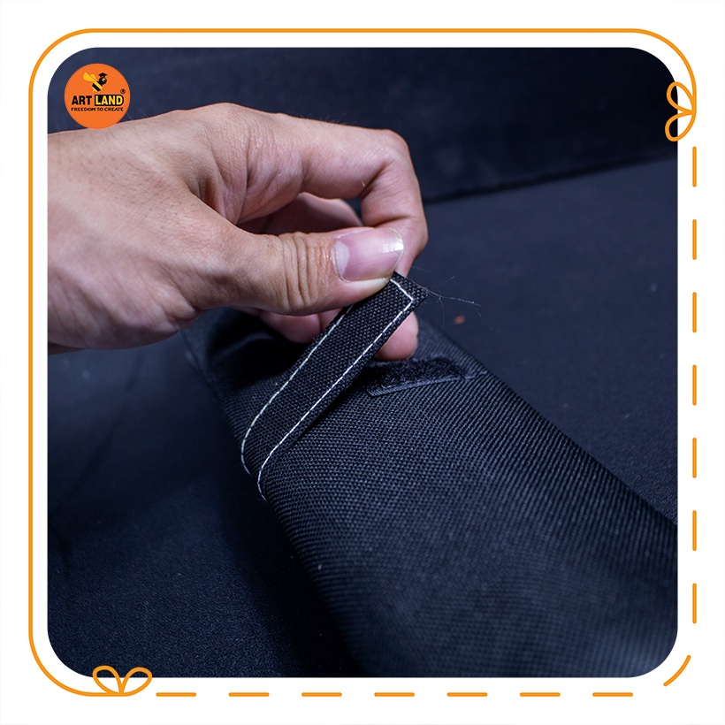 Bóp bút đa năng - túi cuộn bút chì cọ vẽ kết hợp sợi vải canvas siêu bền