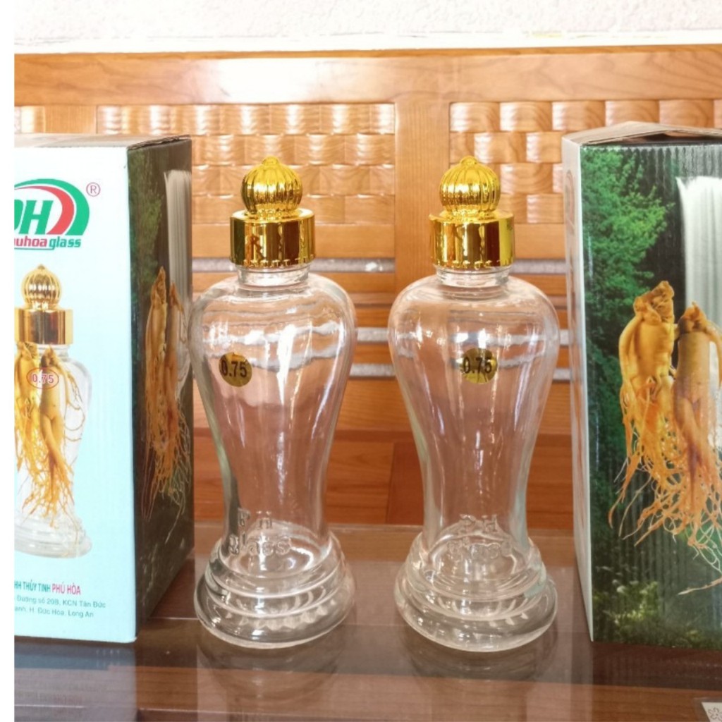 Bình thủy tinh cao cấp PHÚ HÒA 0,75 Lít