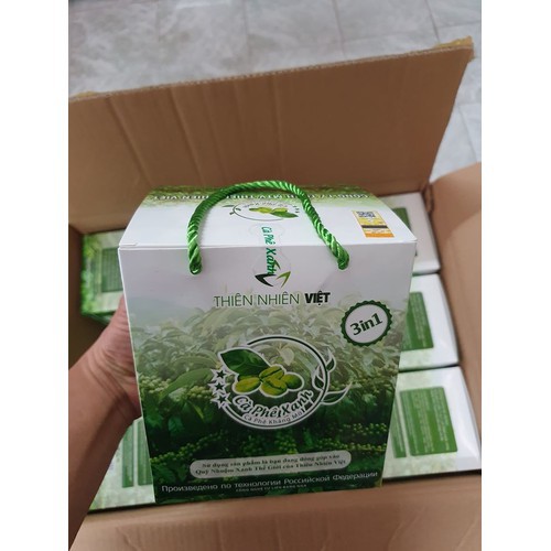 Cafe xanh kháng mỡ THIÊN NHIÊN VIỆT 30 gói (cam kết hàng chính hãng 100%)