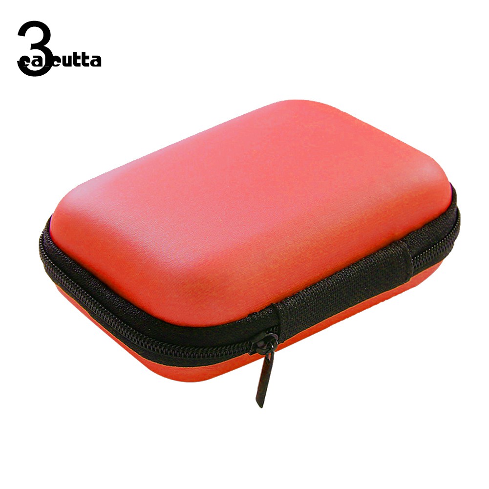 【Ready stock】Portable Square/Rectangle Nylon USB Disk Earphones Storage Bag Organizer Case