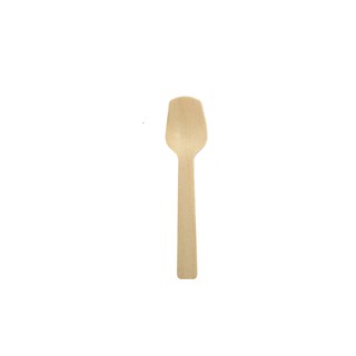 KEGO - Thìa (muỗng) gỗ 10.5cm dùng một lần (gói 100 chiếc)