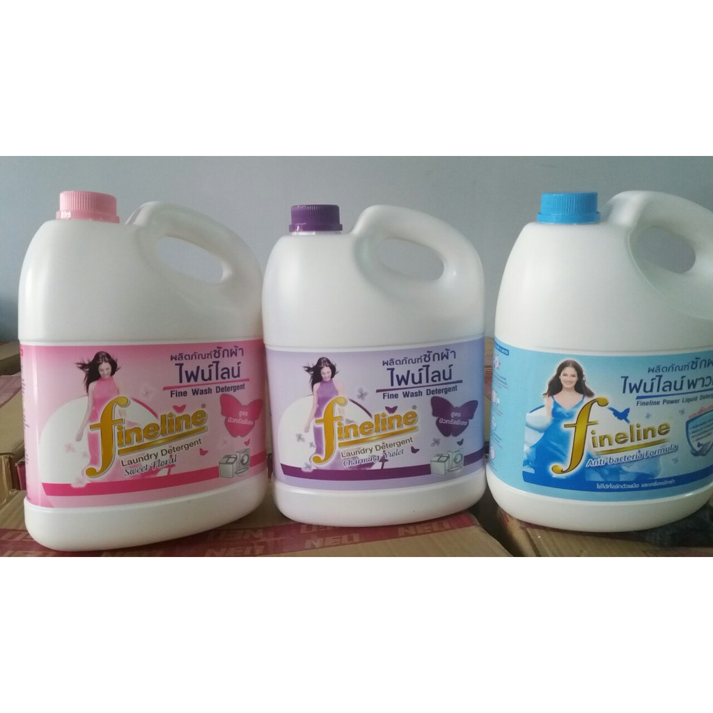 Nước Giặt Xả FINELINE Thái Lan(Xanh,Hồng,Tím)
