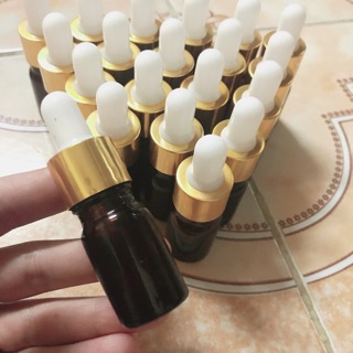 Lọ bóp tinh dầu nâu 5ml