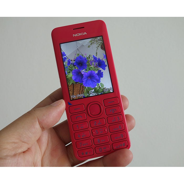 ĐIỆN THOẠI NOKIA 206 2 SIM, LOA TO, PHÍM TO, NGƯỜI GIÀ CHÍNH HÃNG GIÁ RẺ