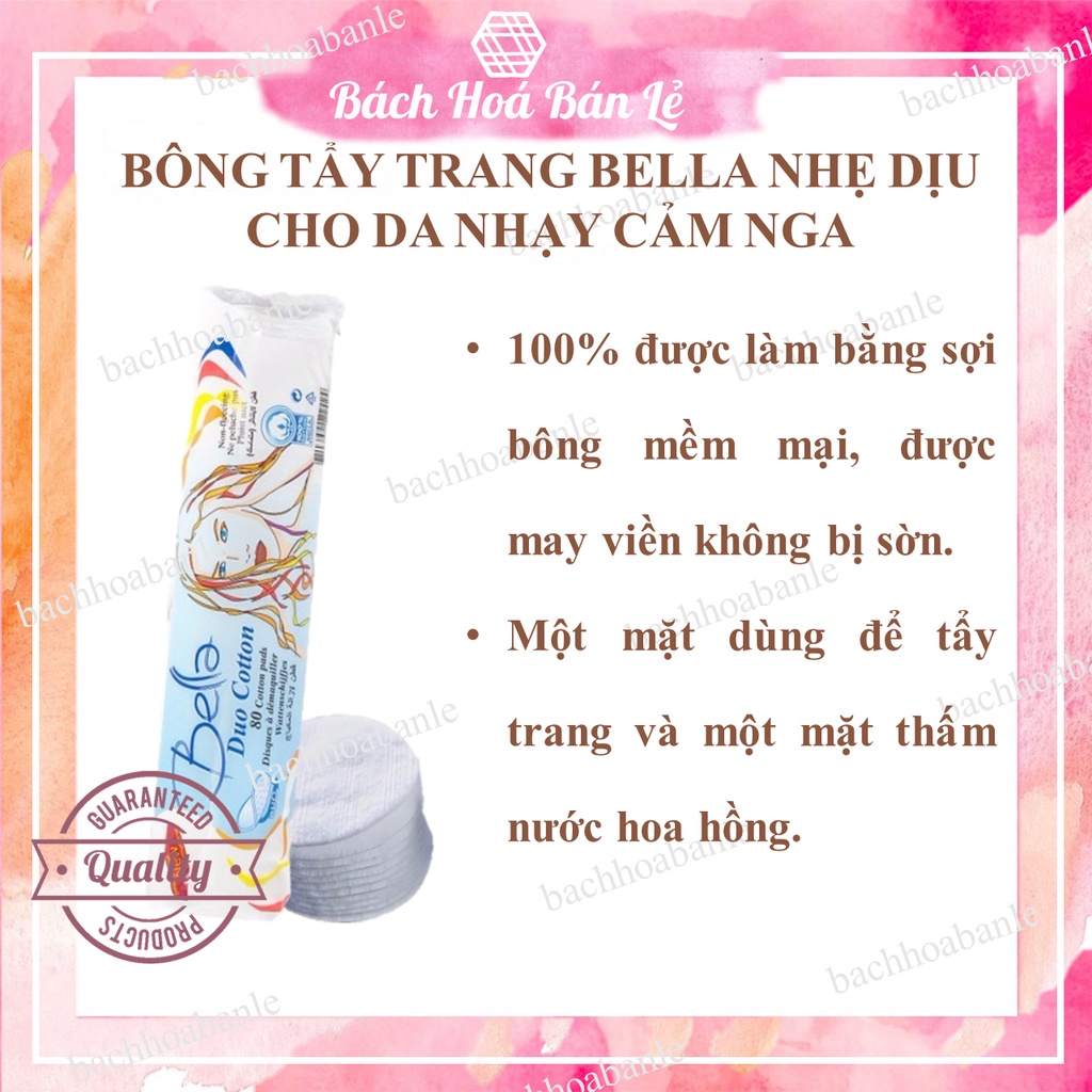 Bông tẩy trang cotton bella