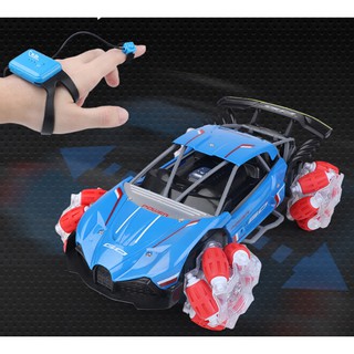 Đồ chơi trẻ em thông minh Xe leo địa hình DriftStuntCar F1 điều khiển từ xa bằng remote và đồng hồ cảm ứng cử chỉ tay
