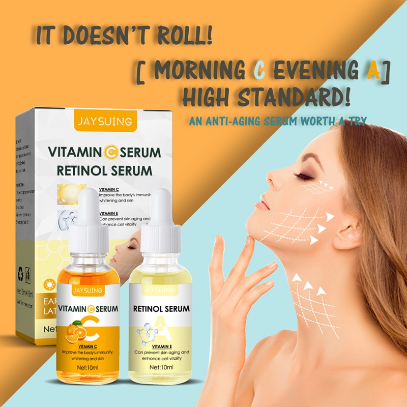 Serum Vitamin C Retinol Dưỡng Ẩm Làm Trắng Da Chống Nếp Nhăn Lão Hóa Làm Săn Chắc Da