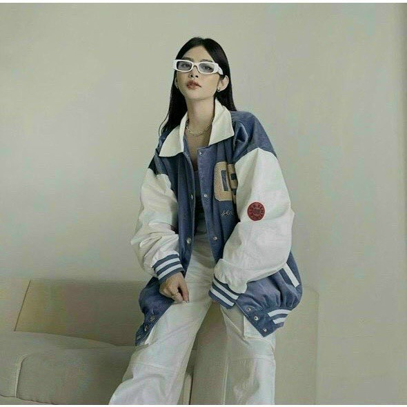 Áo khoác bomber nam nữ , áo bomber có cổ unuisex form rộng chất nỉ nhung tăm siêu chất 2022