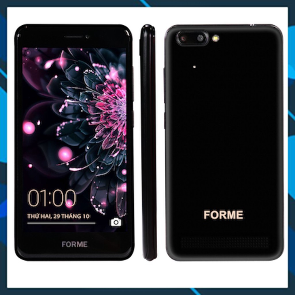 Điện thoại thông minh 2 sim 2 sóng Forme a77, cảm ứng 5 inch thông minh - phần mềm android 6.0 - pin 2200 mAh - mới 100%