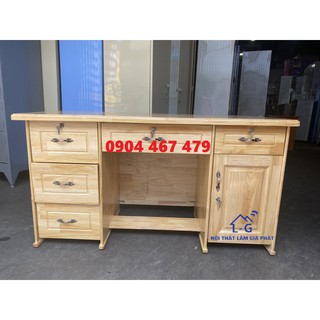 BÀN LÀM VIỆC GỖ THÔNG NGANG 1M4 NHIỀU MÀU