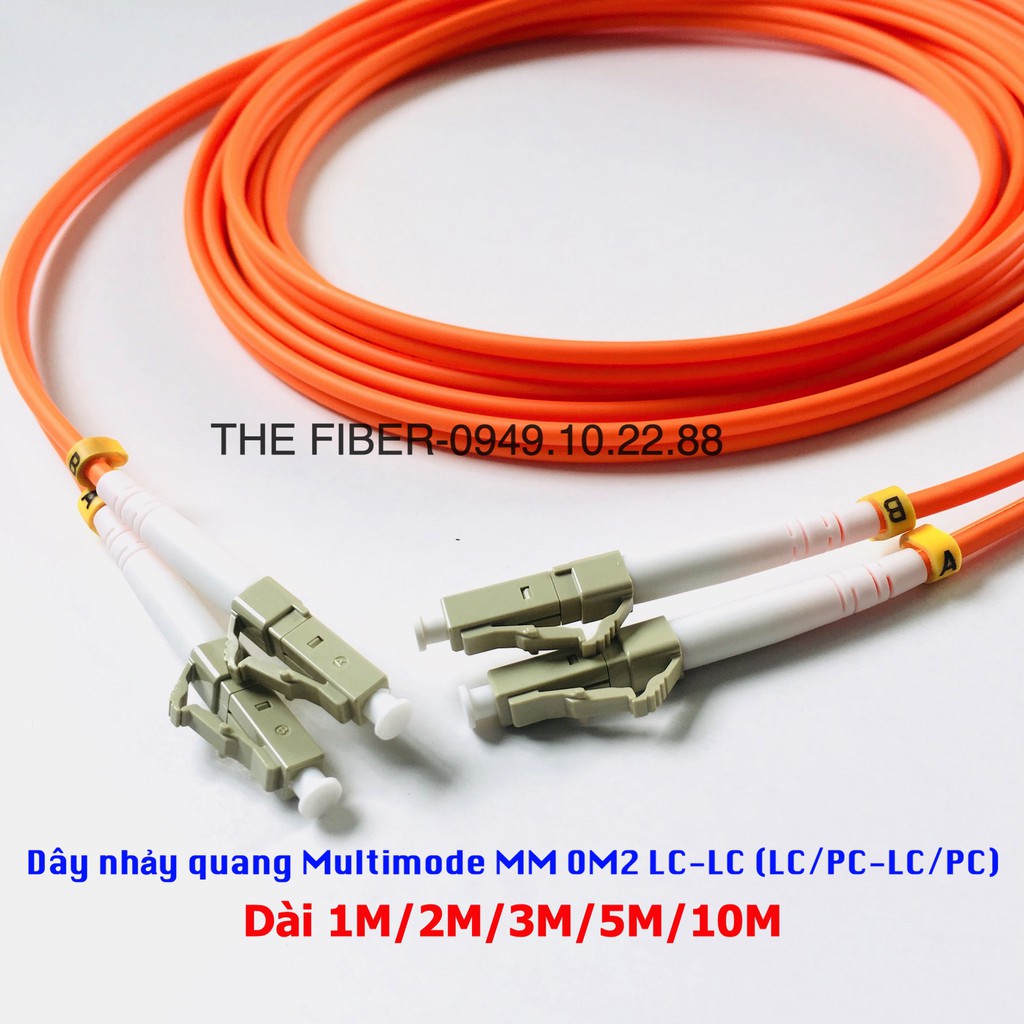 Dây nhảy quang Multimode OM2 MM LC-LC (LC/PC-LC/PC), phi 3.0mm, Duplex