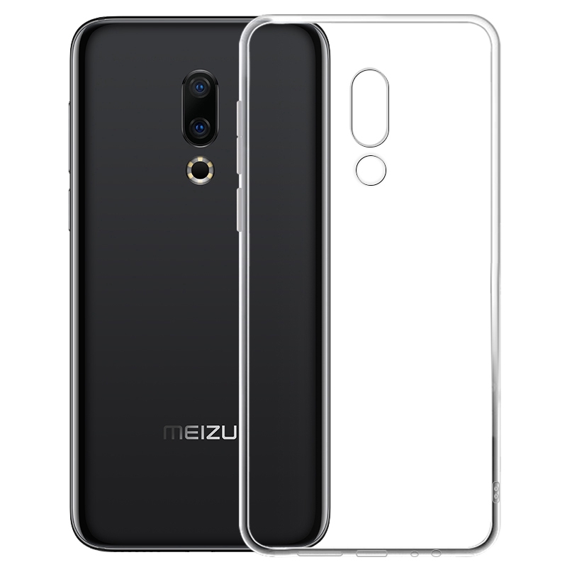 Ốp điện thoại tpu silicon mềm trong suốt bảo vệ cho Meizu 16X 16th 15 Plus V8 Pro