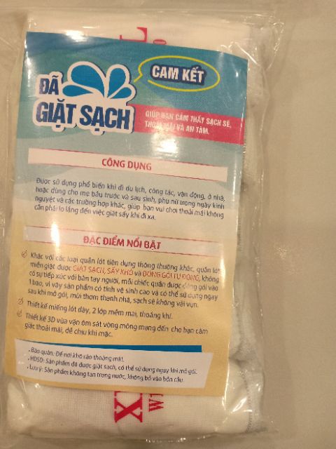 Quần lót miễn giặt tiện lợi body mate 5 cái/bao | BigBuy360 - bigbuy360.vn