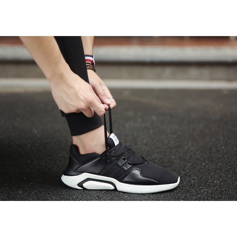 Giày thể thao sneaker nam D49, phong cách trẻ trung năng động, đế cao su non đi cực êm