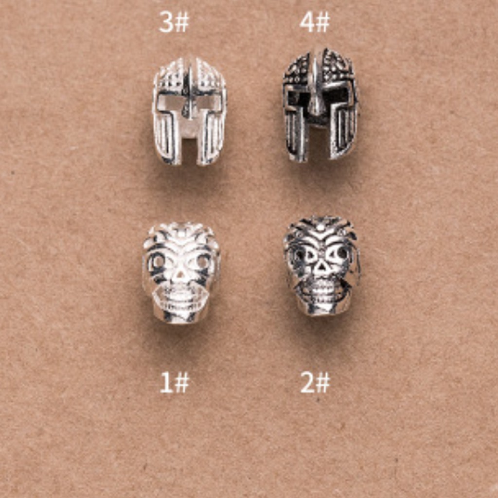 Charm bạc giáp mặt nạ #4