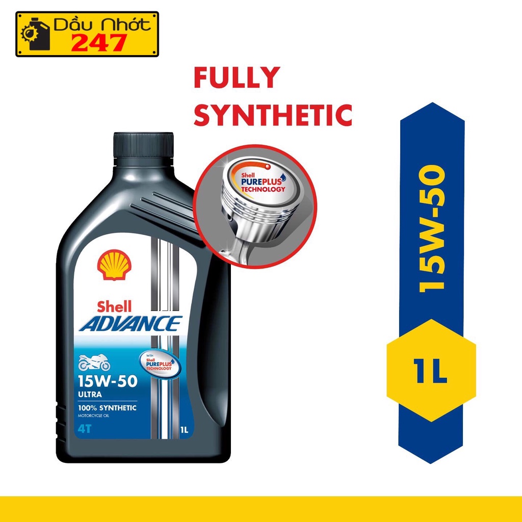 Dầu nhớt Shell Advance Ultra 15w50 1L