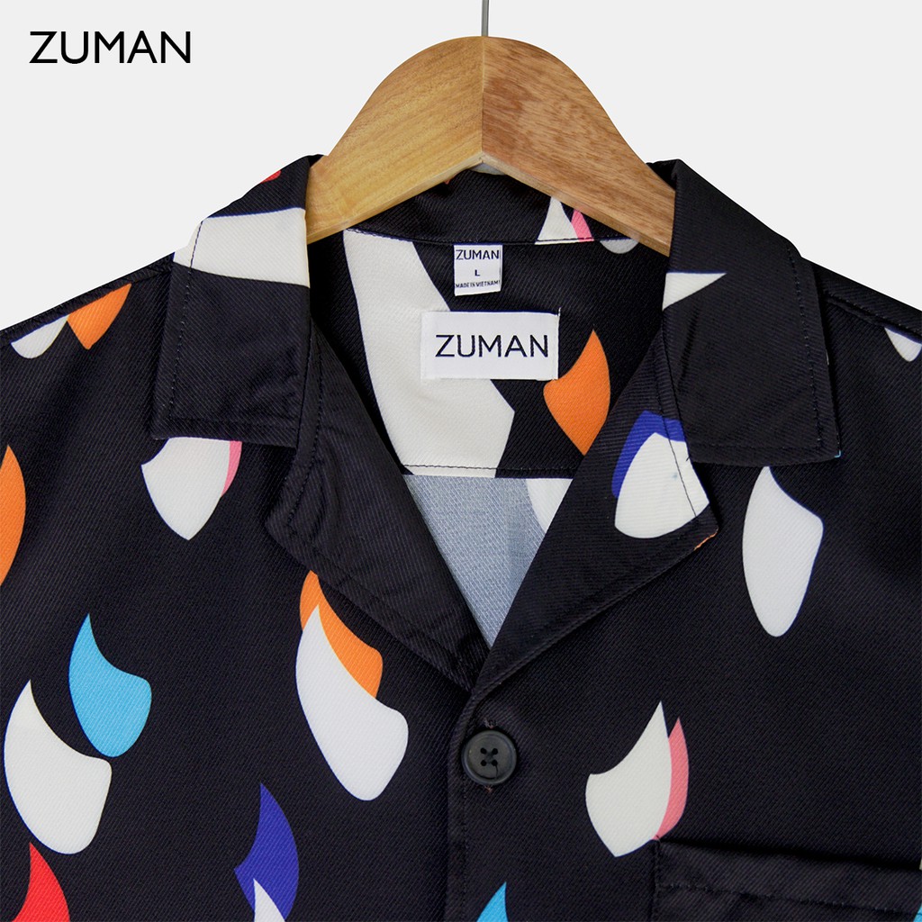 Áo sơ mi nam họa tiết PARKER SHIRT ASM219 ZUMAN cao cấp, chất lụa thoáng mát, không nhăn