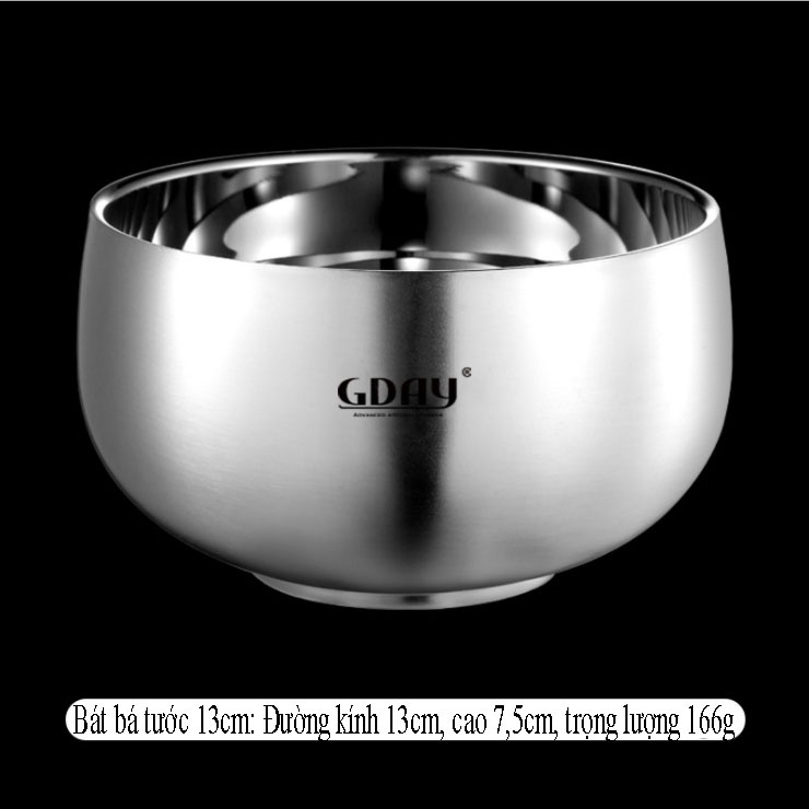 Bát tô inox cao cấp, đựng đồ ăn tiện lợi, inox 316, bát bá tước HVL TEA