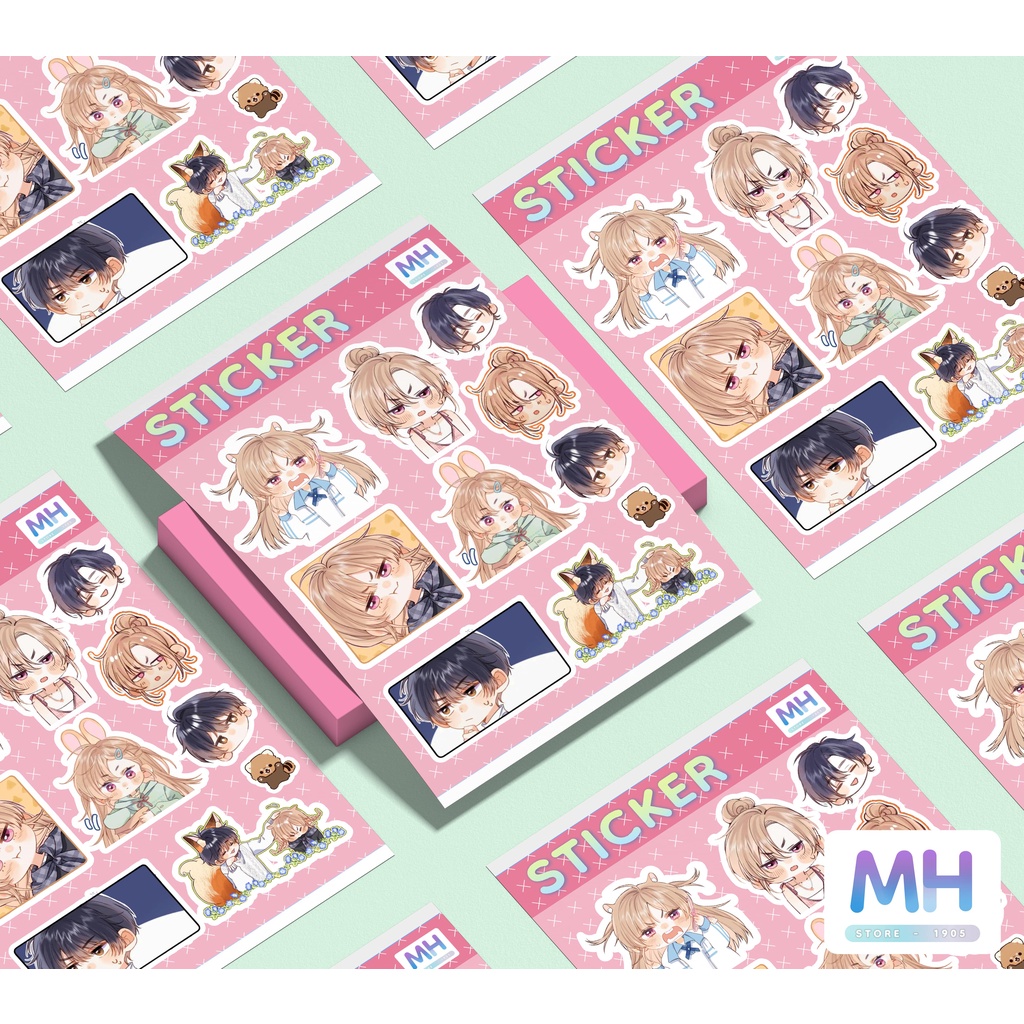 Sticker tự cắt in nhân vật truyện tranh VỤNG TRỘM KHÔNG THỂ DẤU