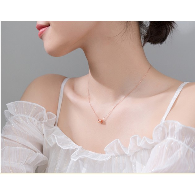 Dây chuyền bạc Ý s925 chuỗi xương đòn D5444 - AROCH Jewelry