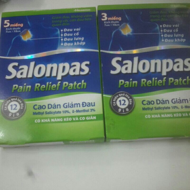 Cao dán Salonpas Pain Relief Patch
