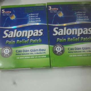 Cao dán Salonpas Pain Relief Patch  ( có khả năng kéo và co giãn)
